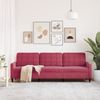 vidaXL 3-Sitzer-Sofa Weinrot 210 cm Samt 4007648 Bild 3
