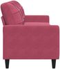 vidaXL 3-Sitzer-Sofa Weinrot 210 cm Samt 4007648 Bild 5