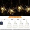 Salcar LED Solarleuchte 4er Solarleuchte Feuerwerk Lichterkette Solarlichter 2 Lademodi USB & Solar /3 Helligkeitsstufen/8 Leuchtmodi/Timerfunktion Bild 4