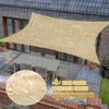 Sonnensegel Wasserdicht 3x4m mit Solar Lichterkette UV Schutz Terrasse Garten Bild 4
