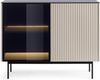 Bettso 'RITA' Kommode mit LED-Beleuchtung, Holzwerkstoff Kaschmir, 84x39x107cm Bild 4
