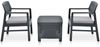 vidaXL 3-tlg. Garten-Lounge-Set Kunststoff Anthrazit 48824 Bild 2