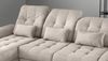 Polsterecke >Devland< Schlaffunktion, Kopfteilverstellung, Cord beige - 273x105x189cm BxHxT Bild 4