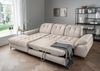 Polsterecke >Devland< Schlaffunktion, Kopfteilverstellung, Cord beige - 273x105x189cm BxHxT Bild 2