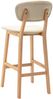vidaXL Barhocker 2 Stk. Creme Stoff [289369] Bild 5