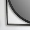 Wandspiegel 54x54cm Rund Metall Schwarz Modern Flurspiegel Garderobenspiegel Bild 5