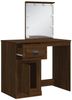 Schminktisch, Kosmetiktisch mit LED-Leuchten Braun Eichen-Optik 90 x 42 x 132,5 cm Bild 4