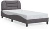 vidaXL Bettgestell mit LED ohne Matratze "Hvar" Grau 80x200 cm 3213895 Bild 5