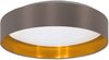 Eglo 99542 LED Deckenleuchte MASERLO 2 Textil cappuccino, gold H:9cm Ø38cm 20W 3000K Bild 3