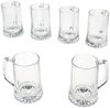 MamboCat Bierglas 6x Bierkrug Akki 0,2L mit Sternboden & Henkel Bierseidel 200ml Glas, Glas Bild 2