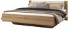 Lomadox Bettgestell VARESE-83, Eiche mit beige Lattenrost klappbar Bettkasten 180x200 cm Liegefläche Bild 3