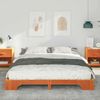 vidaXL Bettrahmen Braun 160 x 210 cm Massives Kiefernholz 872904 Bild 3