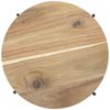 Spetebo Beistelltisch mit Akazien Tischplatte (Couchtisch, 1-St, mit Holz Platte und Metall Gestell), Tischplatte abnehmbar Bild 4
