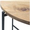 Spetebo Beistelltisch mit Akazien Tischplatte (Couchtisch, 1-St, mit Holz Platte und Metall Gestell), Tischplatte abnehmbar Bild 3