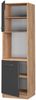 Herdumbauschrank Fame-Line Anthrazit Hochglanz 60 cm offen Vicco Bild 4