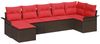 vidaXL Gartensofa-set mit Speicher 7 pcs Beige Poly-Rattan 3354123 Bild 2