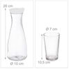 Relaxdays Wasserkaraffe Set mit Gläsern Bild 5