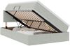 vidaXL Aufbewahrungsbett mit Matratze Hellgrau 120 x 200 cm Samt 3370689 Bild 2