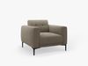 Micadoni Sessel Bemy 1-Sitzer Samt Grau Braun Bild 2