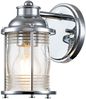 LED Wandlaterne in Chrom für Badezimmer & Wohnraum, Höhe 21cm Bild 2