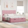 vidaXL Ottoman-Bett mit Matratzen Rosa 180x200 cm Samt 3313759 Bild 3