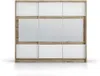 Vente-unique - LEOVIA Wardrobe and walk-in wardrobe Holz, Platte BeigeWeiß - B 61 cm x H 215 cm x L 250 cm Bild 2