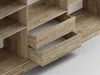 Vente-unique - LEOVIA Wardrobe and walk-in wardrobe Holz, Platte BeigeWeiß - B 61 cm x H 215 cm x L 250 cm Bild 4