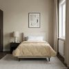 vidaXL Ganzjahresbettdecke Gepolstert Creme 140 x 200 cm 42026290 Bild 4