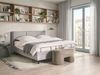 Bett verstellbar Stoff VICEROY 160 x 200 cm Hellgrau Bild 3