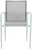 Vente-unique - YOHA Garden dining set Metall Weiß - B 57 cm x H 86 cm x L 63 cm Bild 5
