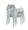 Vente-unique - YOHA Garden dining set Metall Weiß - B 57 cm x H 86 cm x L 63 cm Bild 4