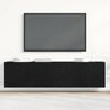 vidaXL TV-Schränke 2 Stk. Schwarze Eiche 160 x 30 x 41 cm Holzwerkstoff 862197 Bild 3