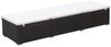 vidaXL Sonnenliege mit Auflage Poly Rattan Braun 44403 Bild 2
