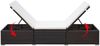 vidaXL Sonnenliege mit Auflage Poly Rattan Braun 44403 Bild 5