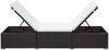 vidaXL Sonnenliege mit Auflage Poly Rattan Braun 44403 Bild 4
