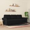 vidaXL 3-Sitzer-Sofa Schwarz 180 cm Samt 359544 Bild 3