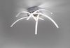LED Deckenlampe, Metall, Stahl, weiß, D 45 cm Bild 4