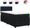vidaXL Boxspringbett mit Matratze Schwarz 100x200 cm Samt 3289964 Bild 2