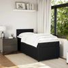 vidaXL Boxspringbett mit Matratze Schwarz 100x200 cm Samt 3289964 Bild 4