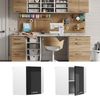 Hängeschrank R-Line Schwarz Hochglanz 57 cm Eckhängeschrank mit Tür Vicco Bild 2
