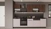 Küche ARONA + MONZA BASIC LOFT 280 cm Küchenzeile Küchenblock Einbauküche Kaschmir beige matt + Nußbaum + Schwarz matt Bild 2