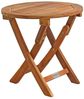 Klapptisch Balkontisch Beistelltisch 48 cm Rund Akazienholz Tisch Gartentisch Bild 2