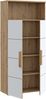 Bücherregal ARKINA mit 2 Türen Regal in Artisan Eiche und Weiß Bild 3