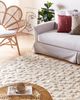 Teppich Baumwolle hellbeige 160 x 230 cm geometrisches Muster Kurzflor ITANAGAR Bild 3