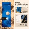 DETEX® 2x Sonnenliege Gepolstert mit Rückenlehne inkl. Handyhülle Blau Bild 3