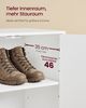 VASAGLE Schuhschrank mit verstellbaren Ablagen, Aufbewahrungsschrank mit Türen, für Flur, freistehend, 5 Ebenen, weiß Bild 4