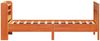 vidaXL Massivholzbett ohne Matratze Wachsbraun 75x190 cm Kiefernholz 3307031 Bild 5