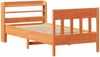 vidaXL Massivholzbett ohne Matratze Wachsbraun 75x190 cm Kiefernholz 3307031 Bild 3