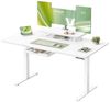 VASAGLE Höhenverstellbarer Schreibtisch, 140 x 70 cm, flexibel montierbarer Monitorständer, Schublade, USB-C-Anschluss, Erinnerung bei langem Sitzen, für Büro, wolkenweiß Bild 4