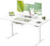 VASAGLE Höhenverstellbarer Schreibtisch, 140 x 70 cm, flexibel montierbarer Monitorständer, Schublade, USB-C-Anschluss, Erinnerung bei langem Sitzen, für Büro, wolkenweiß Bild 5